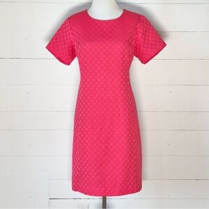 Sail To Sable Women’s Coral Dot Short Sleeve Shift Dress Size 8